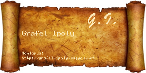 Grafel Ipoly névjegykártya